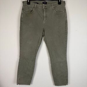 NYDJ Green Ami Skinny Ankle Jeans Size 14